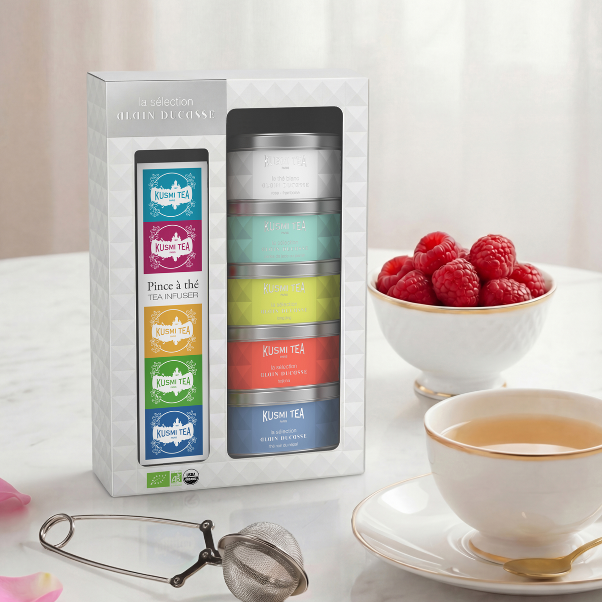 Coffret La Sélection Alain Ducasse avec une pince à thé - 2