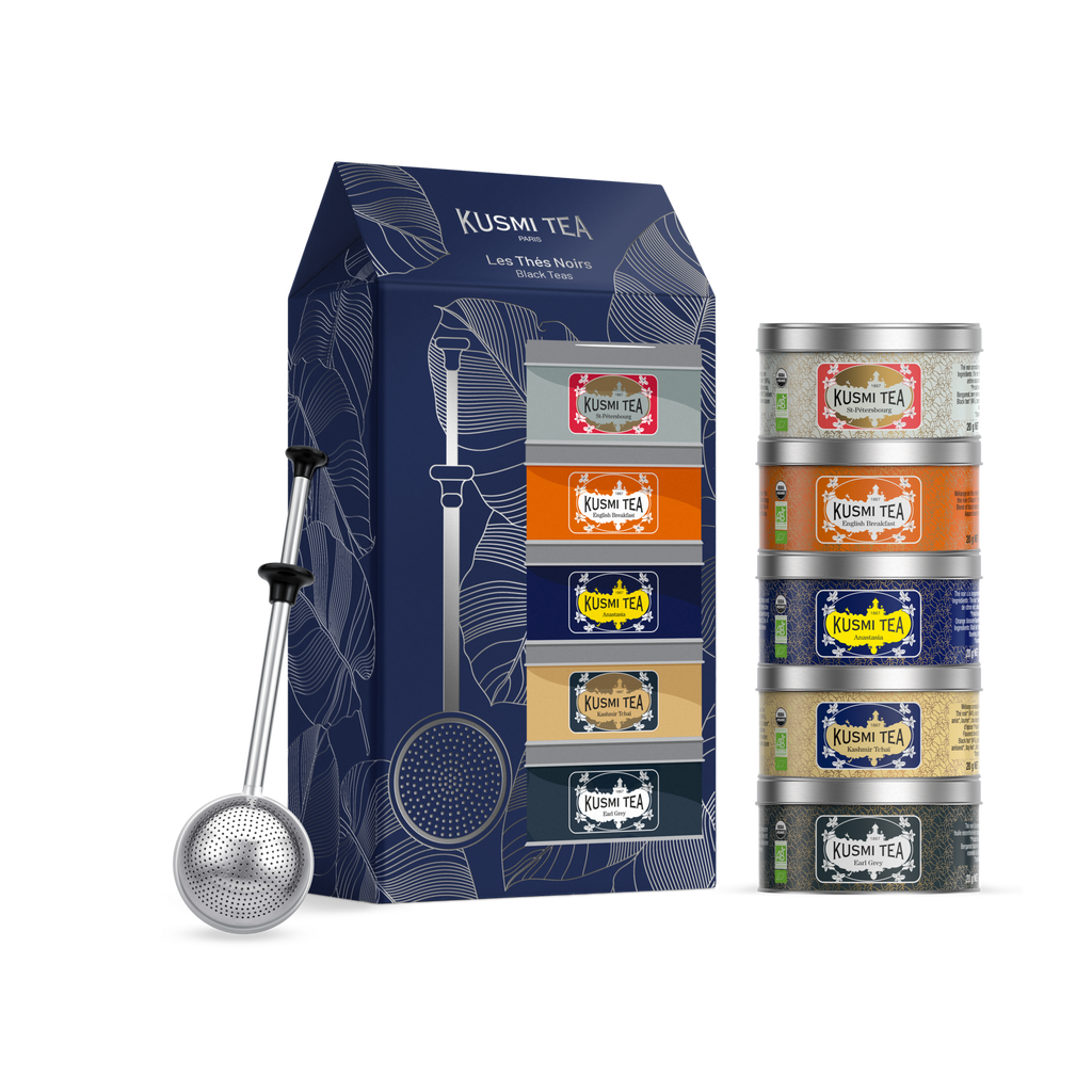 Coffret Les Thés Noirs bio avec infuseur à thé - 1