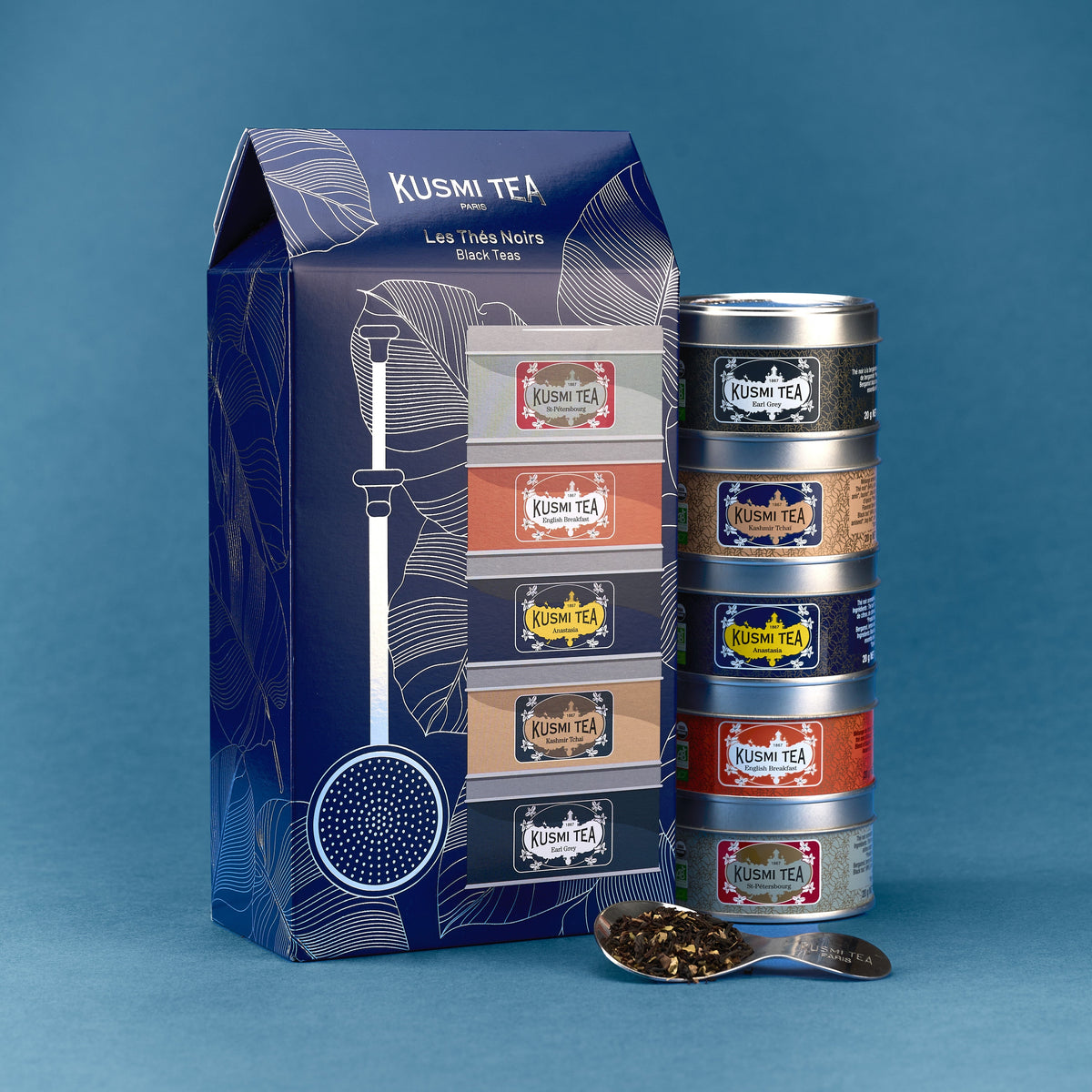 Coffret Les Thés Noirs bio avec infuseur à thé - 2